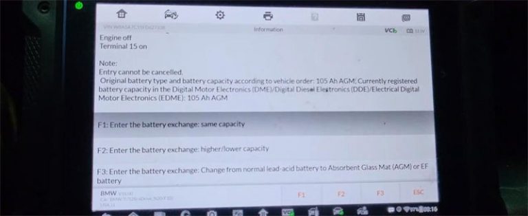 2015 BMW 528i Battery Register Replacement by Autel IM608 – OBDII.SHOP ...