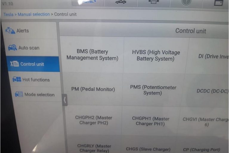 Autel MaxiSys Diagnostic Tool for Tesla Model X and Model S OBDII