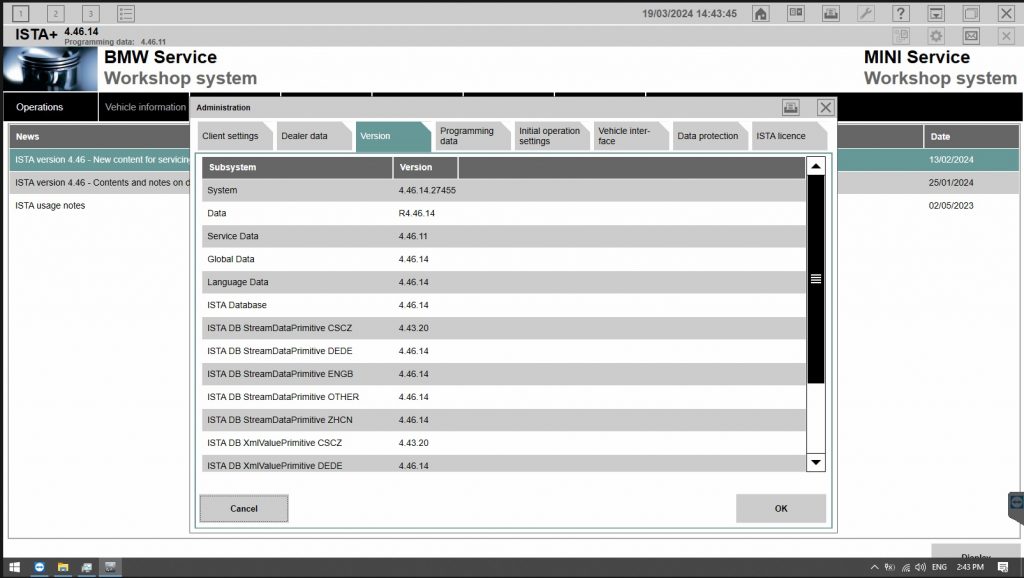 2024.03 BMW Rheingold ISTA+ 4.46.14 ISTAP 3.71 Free Download OBDII