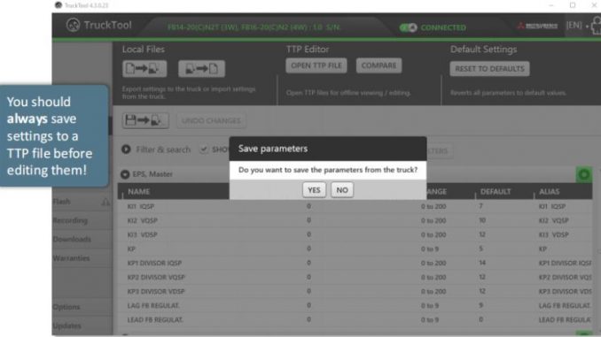 How-to-Use-Trucktool-to-Change-Parameters-for-Forklift-6