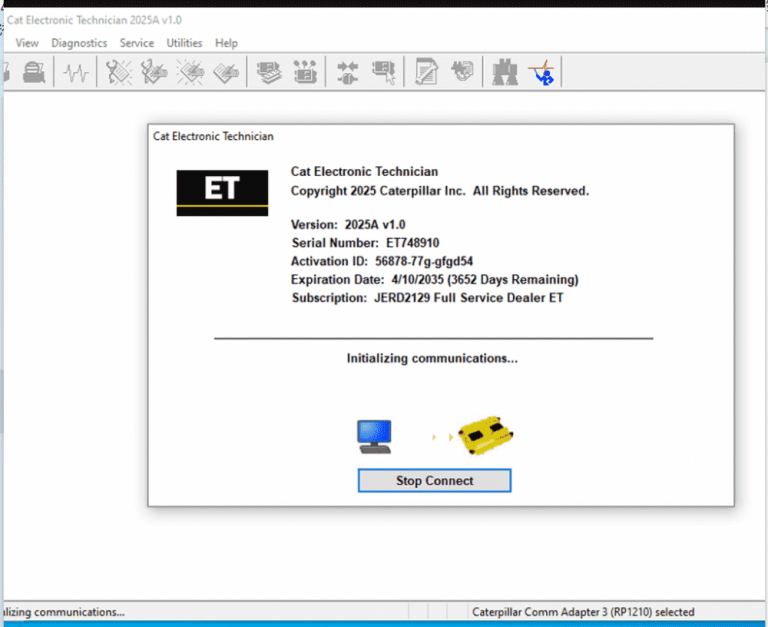 CAT Caterpillar ET 2025A How to Use Factory Password Generator – OBDII ...