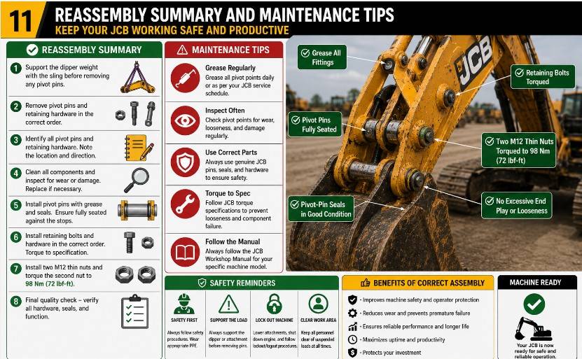 Technician checking a JCB backhoe with ServiceMaster and an Electronic Service Tool
