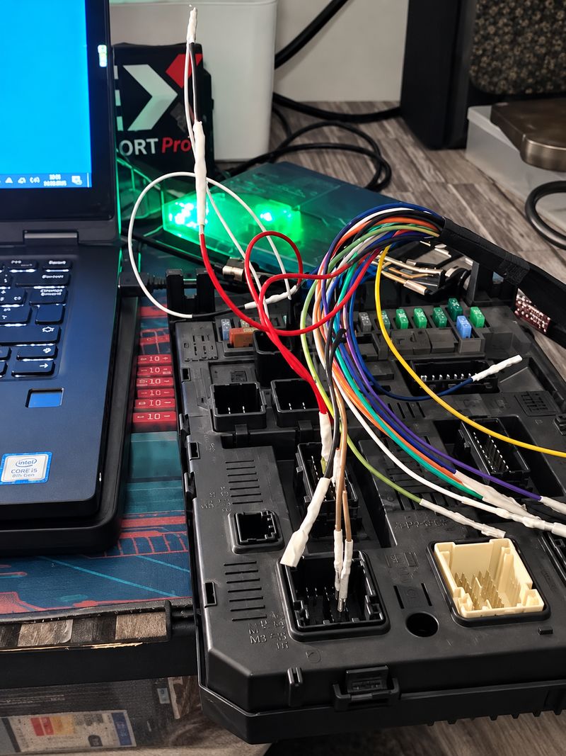 iFlash bench connection for Peugeot 3008 Johnson Controls BSI04EV
