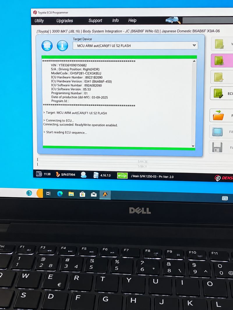 iFlash connected successfully to Peugeot 3008 BSI MCU flash