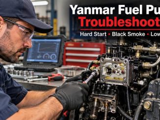 Yanmar fuel pump troubleshooting on a diesel engine