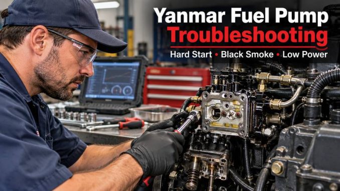 Yanmar fuel pump troubleshooting on a diesel engine